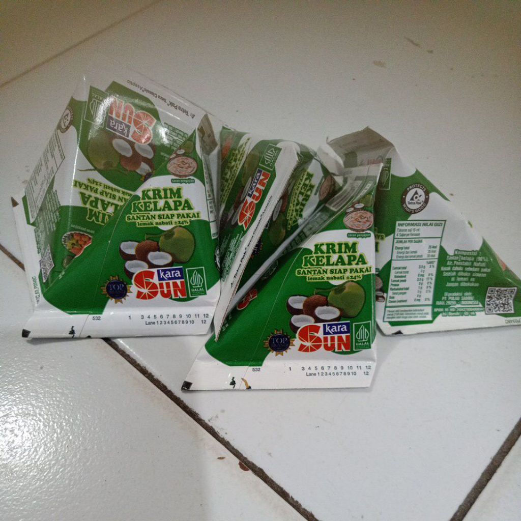

santan Sun Kara kerucut 65 ml