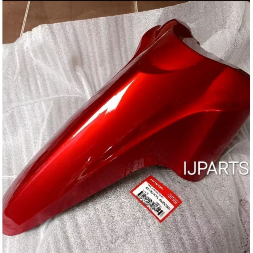 61100 KVL N00CSR SPAKBOR DEPAN SUPRA X125 BATMAN MERAH CANDY ORIGINAL AHM