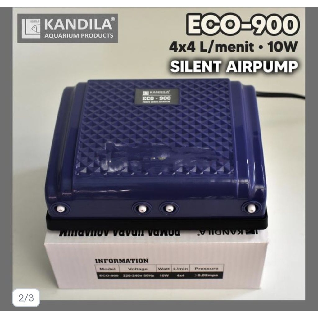 Aerator kandila eco 900 10watt 4 lubang aerator aquarium dan kolam koi