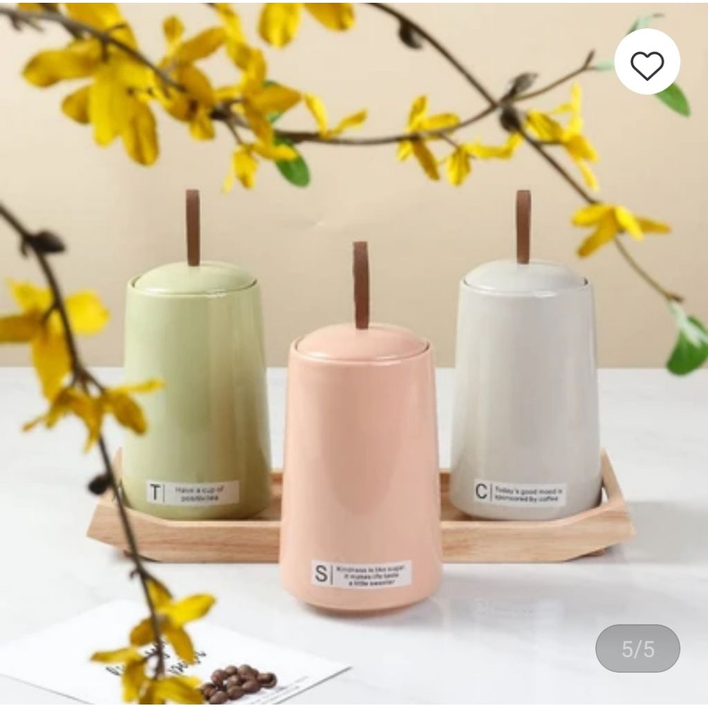 Informa toples keramik nora canister set 3pc