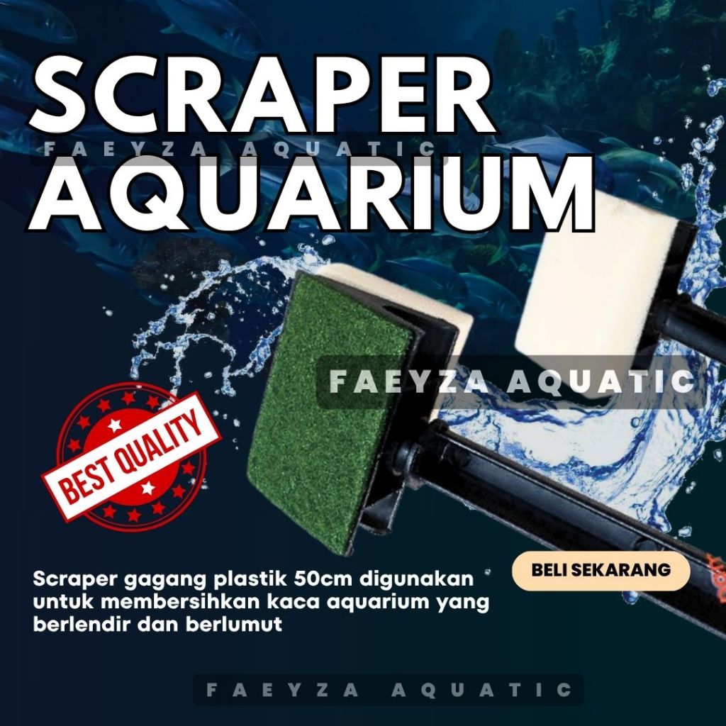 PEMBERSIH KACA AQUARIUM SCRAPER