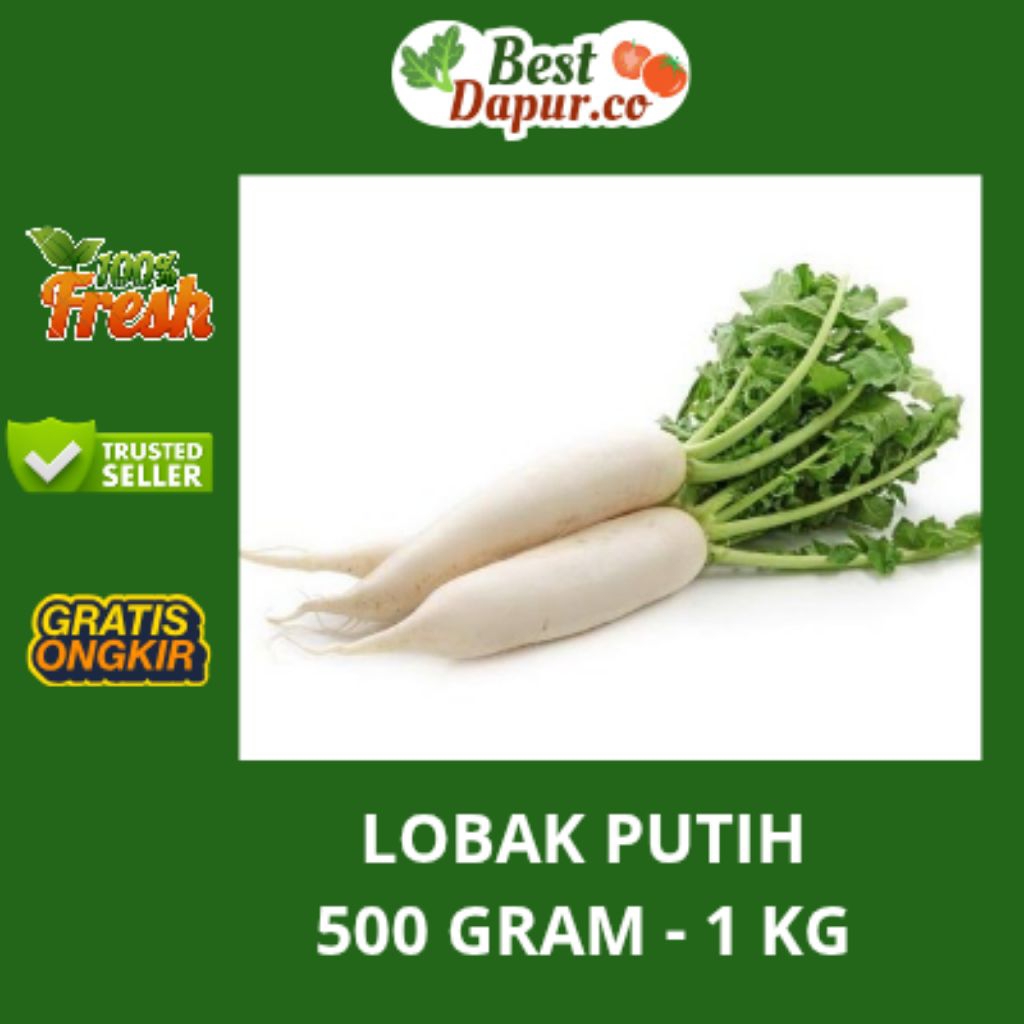 

LOBAK PUTIH -- 500 GRAM -- Bess Dapur .Co