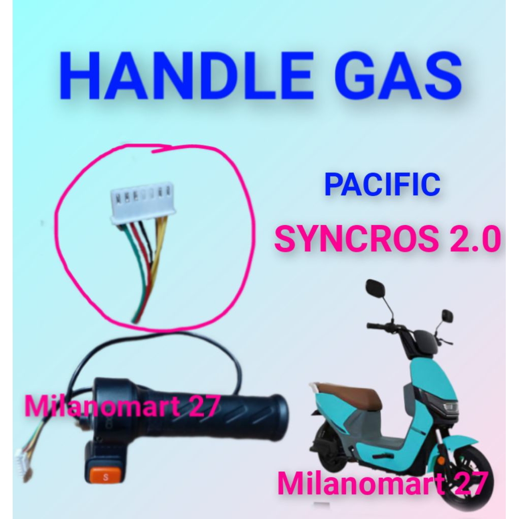 handle gas pacific syncros 2.0 throttle gas sepeda listrik pacific syncros 2.0