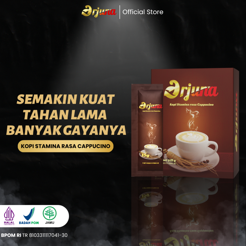 

KOPI ARJUNA Minuman Kopi Gingseng Rasa Cappucino Original Halal BPOM | 1 Box Isi 5 Sachet
