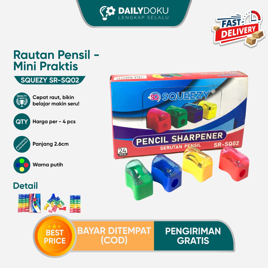 

Rautan Pensil Squeezy SR-SQ02 – Mini, Praktis & Efisien