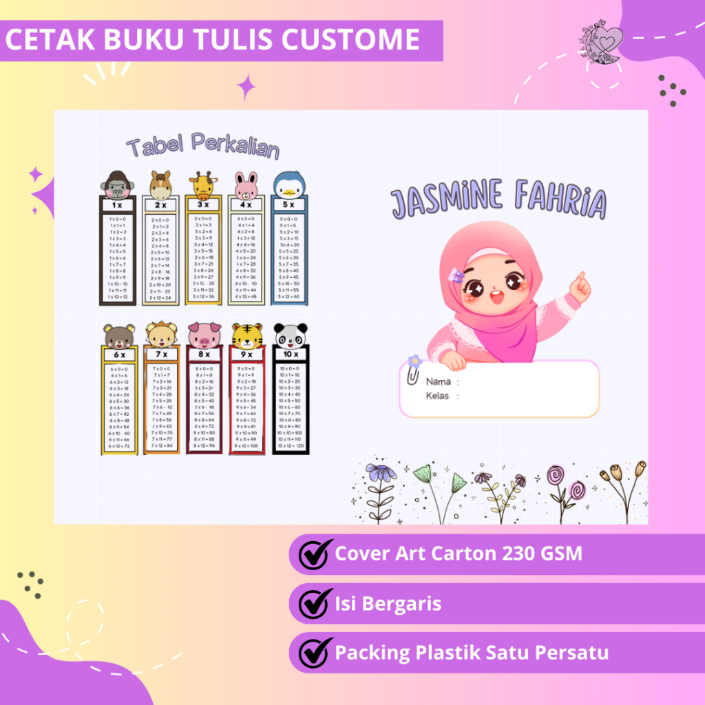 

CETAK BUKU TULIS CUSTOM, BUKU TULIS CUSTOM NAMA