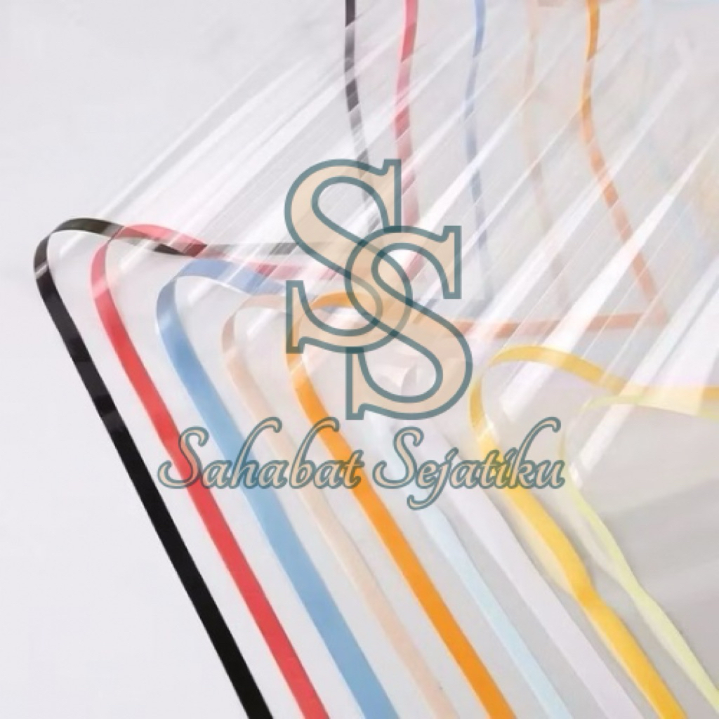 

[ 20 LEMBAR]Cellophane FRAME OPP TRANSPARAN Waterproof kertas Florist - Flower Wrapping Paper / Kertas Buket