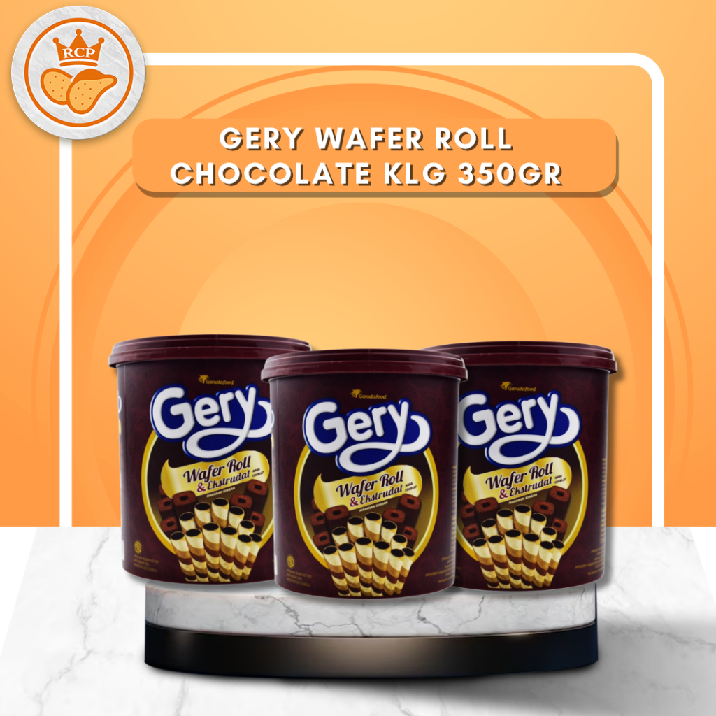 

(GERY) WAFER ROLL CHOCOLATE KLG 350GR