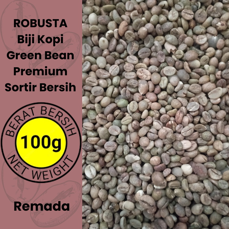 

Biji Kopi Robusta Asli 100 Gram Jawa Green Bean Greenbean Premium Sortir Bersih Kebumen Purworejo