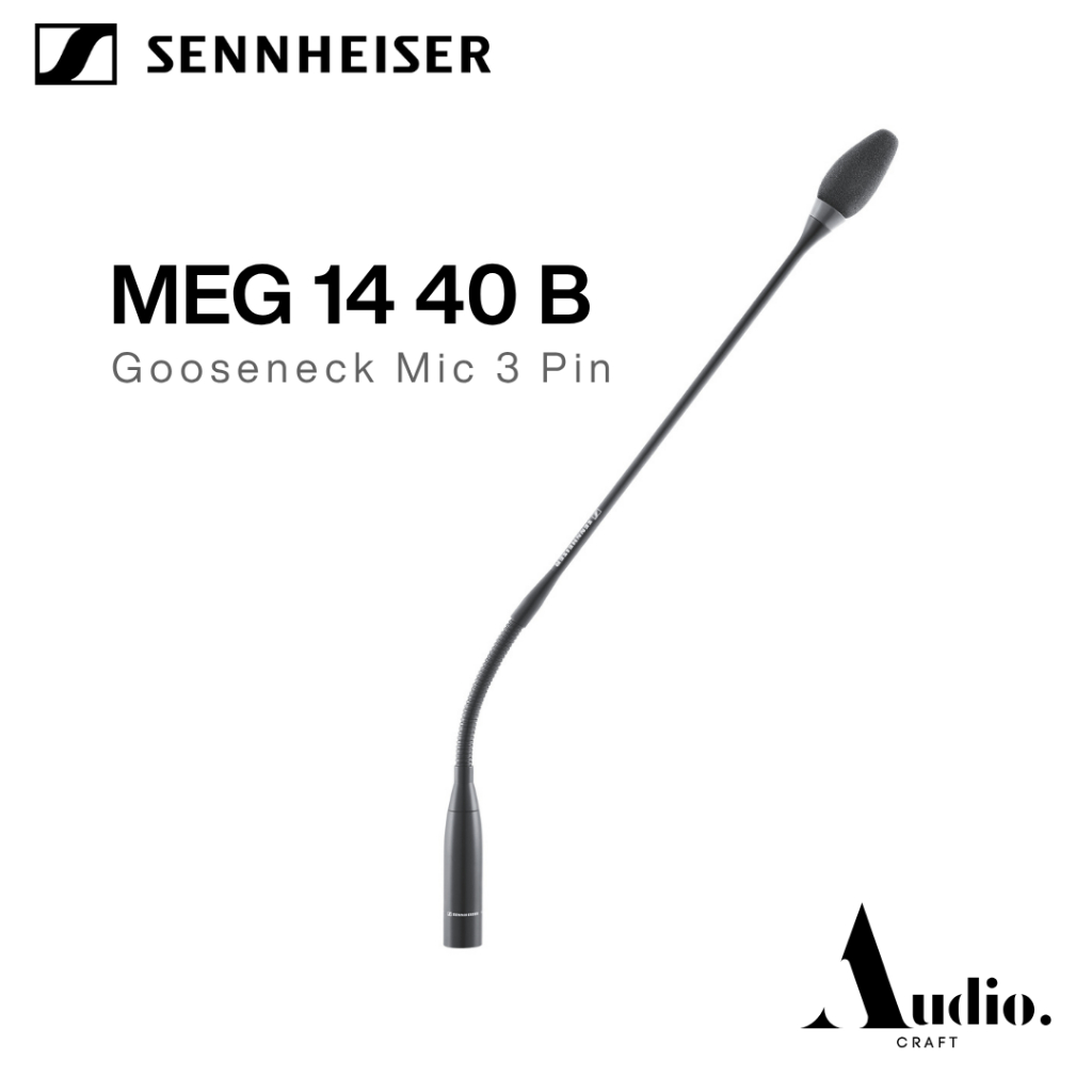 SENNHEISER Meg 14-40 B (Black) (Gooseneck Mic 3 Pin)