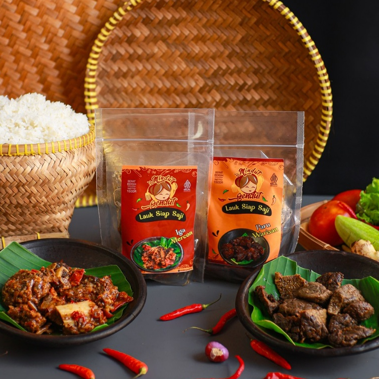 

[Iga Mercon & Paru Warisan Mercon] 200g | Frozen Food Siap Masak | Mindut Gendut