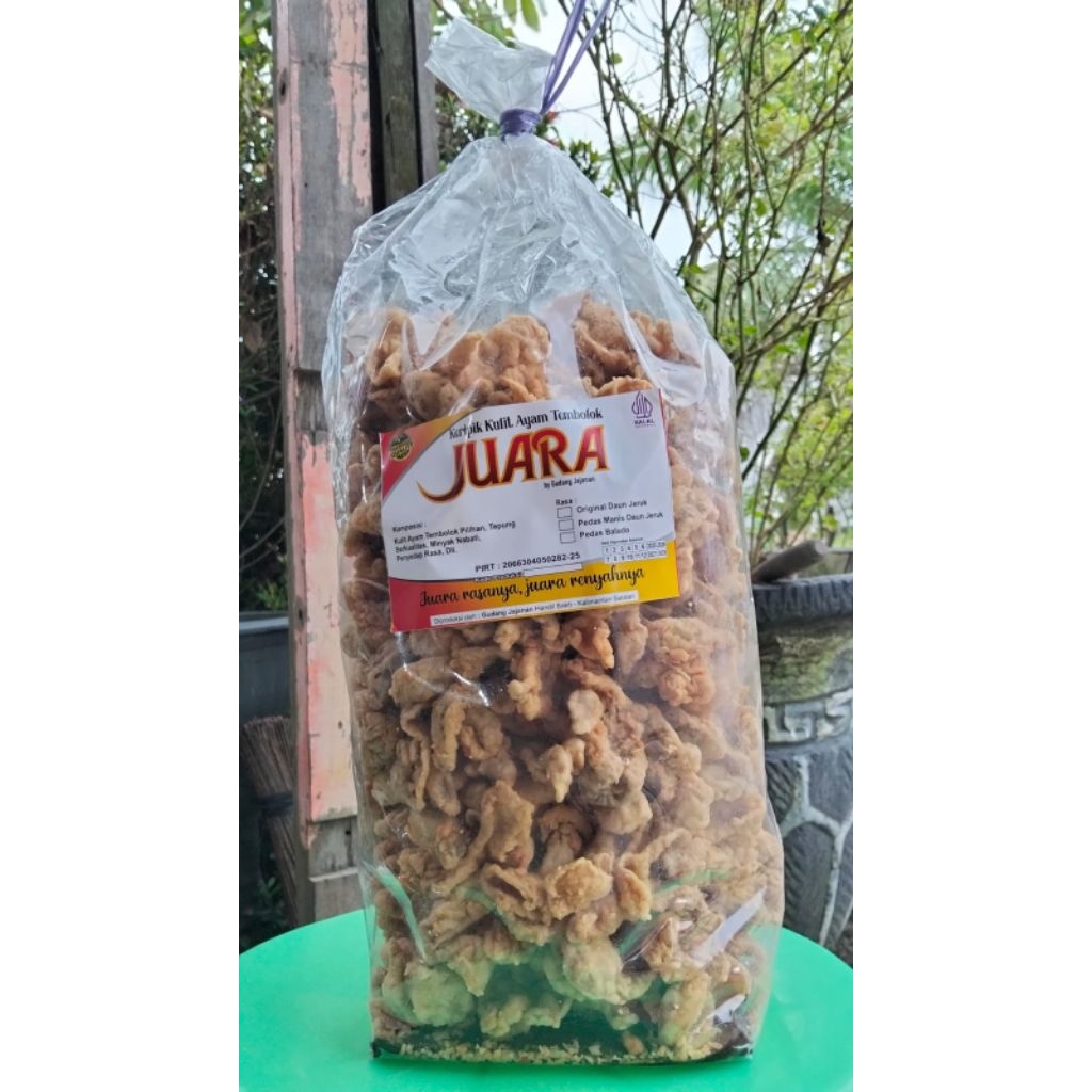 

Keripik kulit ayam KW original 1ball