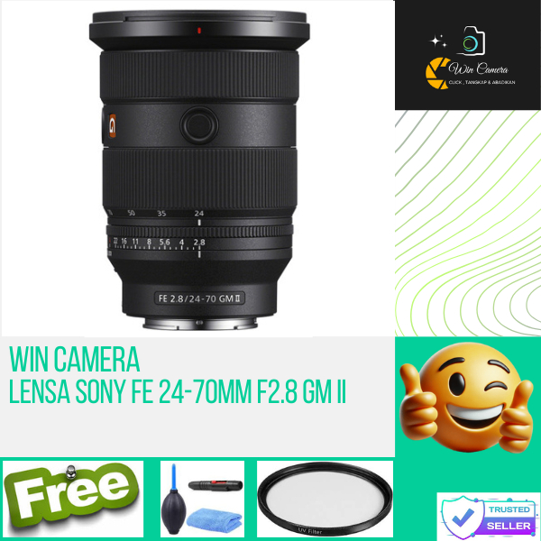Lensa Sony FE 24-70mm f2.8 GM II / Lensa Kamera Sony / Lensa Camera Sony / Lens Kamera Sony / Lens C