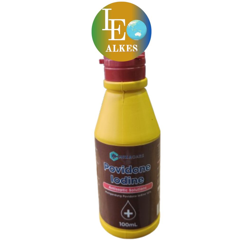 Hexacare Povidone Iodine 100ml Antiseptic Solutions 100 ml