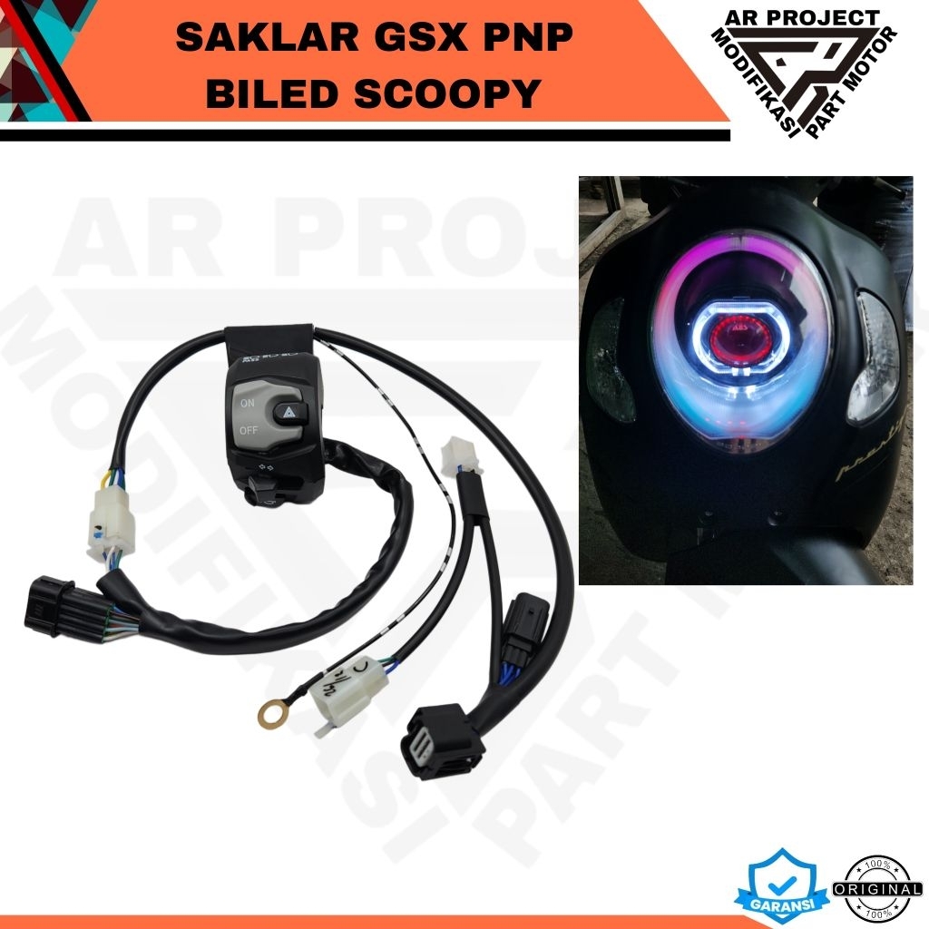 SAKLAR GSX PNP BILED SCOOPY 2021-2024 - BILED AYOTO - BILED AES