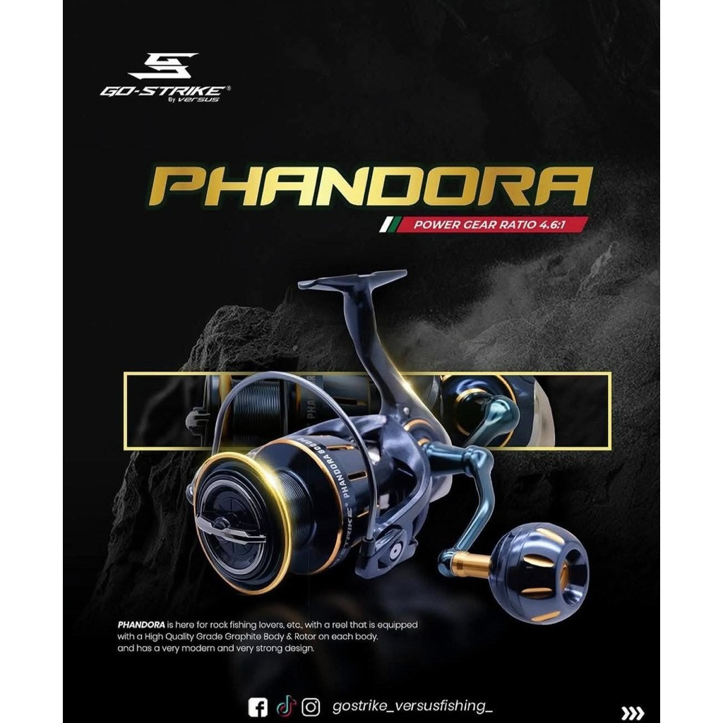 Reel Spinning Go Strike Phandora 8000PG / Go Strike Black GT 8000 PG power handle