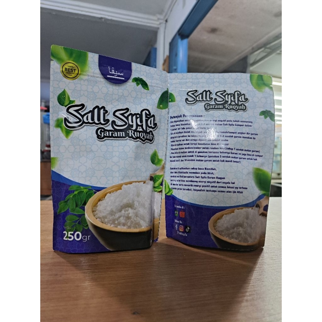 

Garam Ruqyah Penanggkal Energi Negatif ORI Saly Syifa 250 Gram
