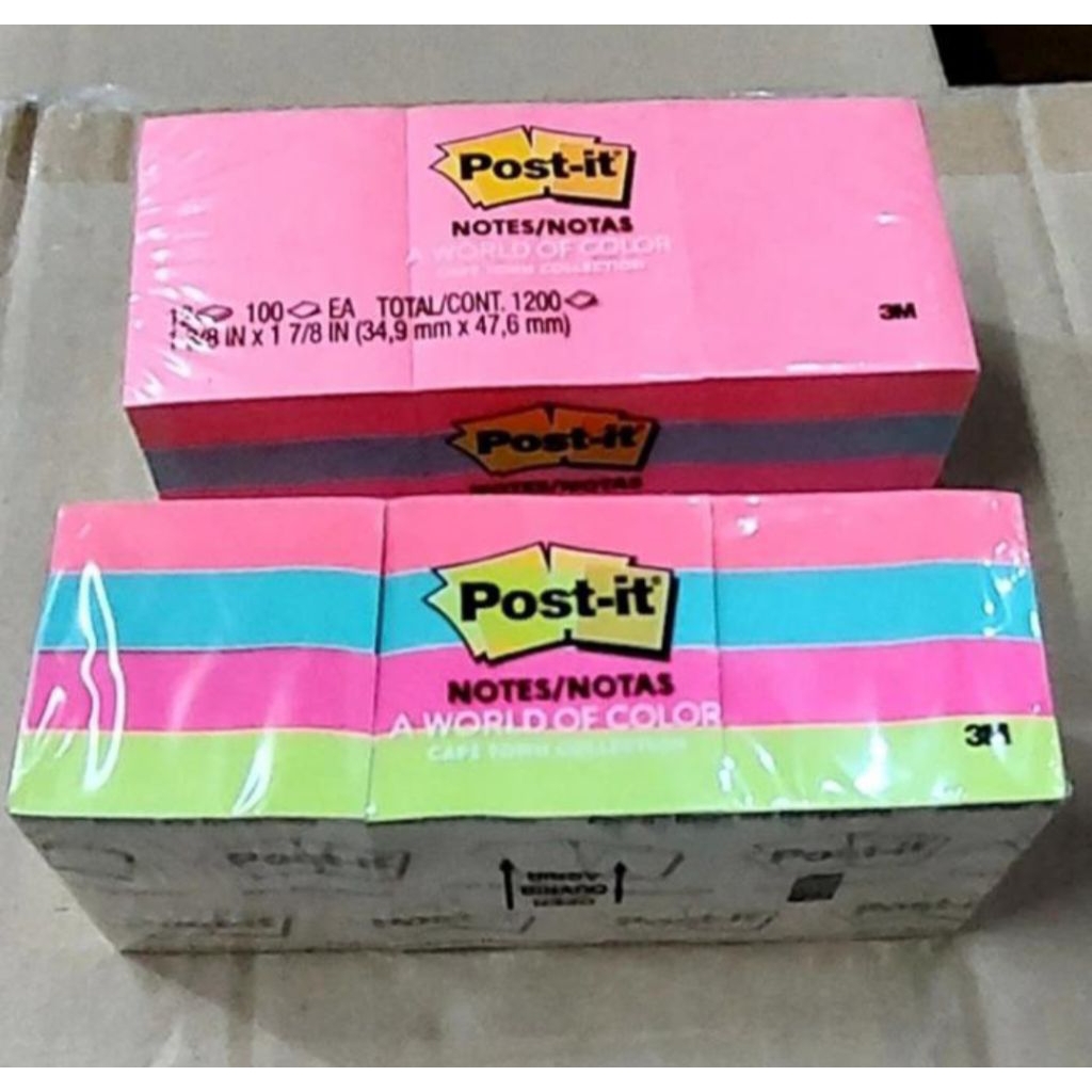 

post it notes 3M 653 warna 1 lsn 12pad