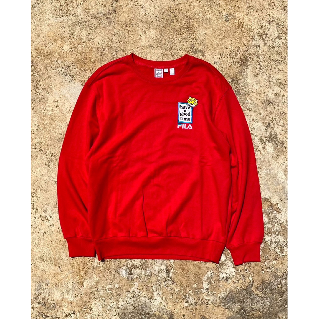 Have A Good Time x Fila Crewneck Red