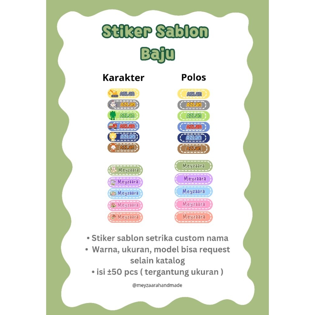 

Stiker Sablon Setrika Baju