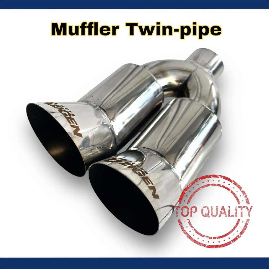 Knalpot Kenalpot Mobil Racing Cabang 2 Zigen Suara Bass