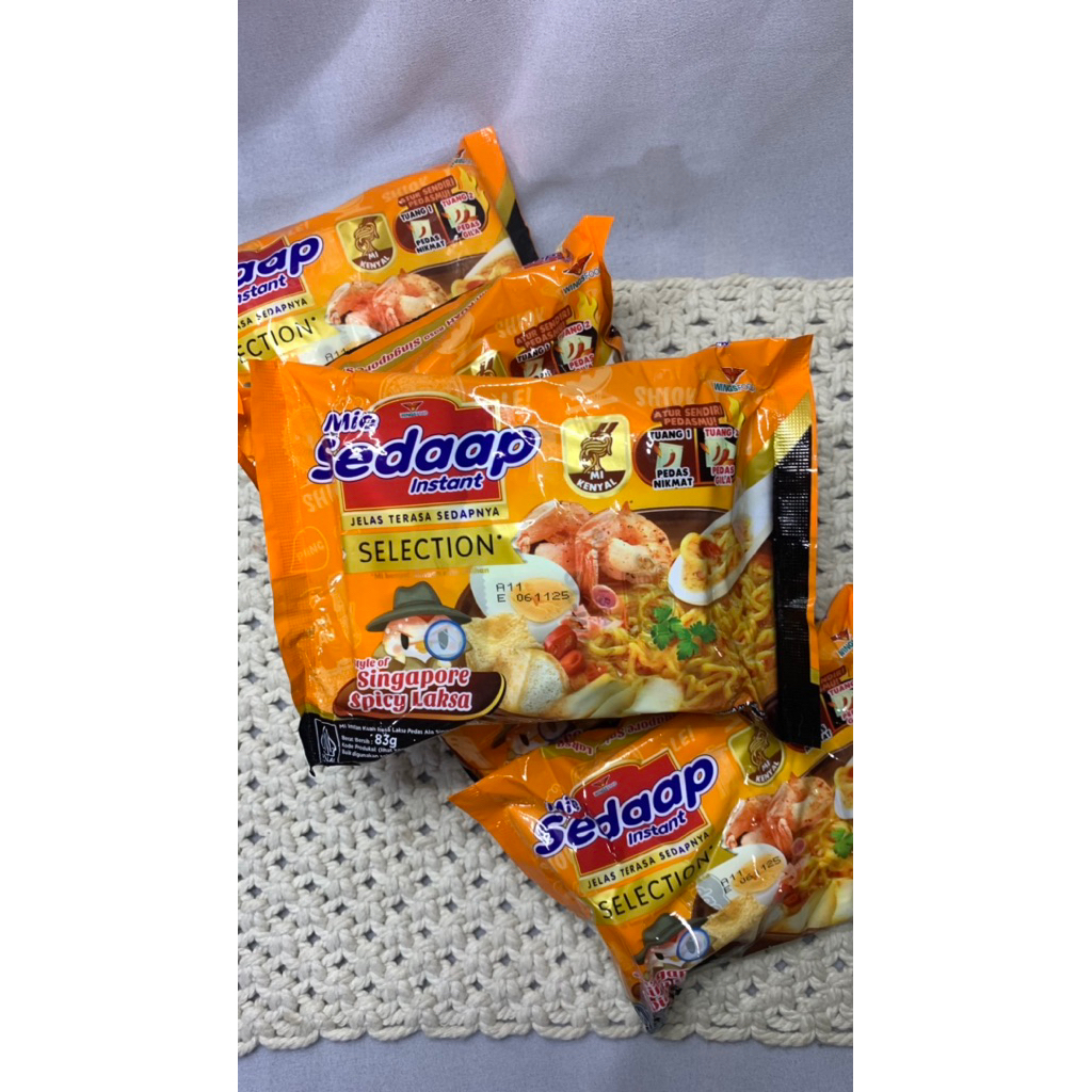 

MIE SEDAAP - Selection/singapore spicy laksa/mie singapur/mie sedap laksa