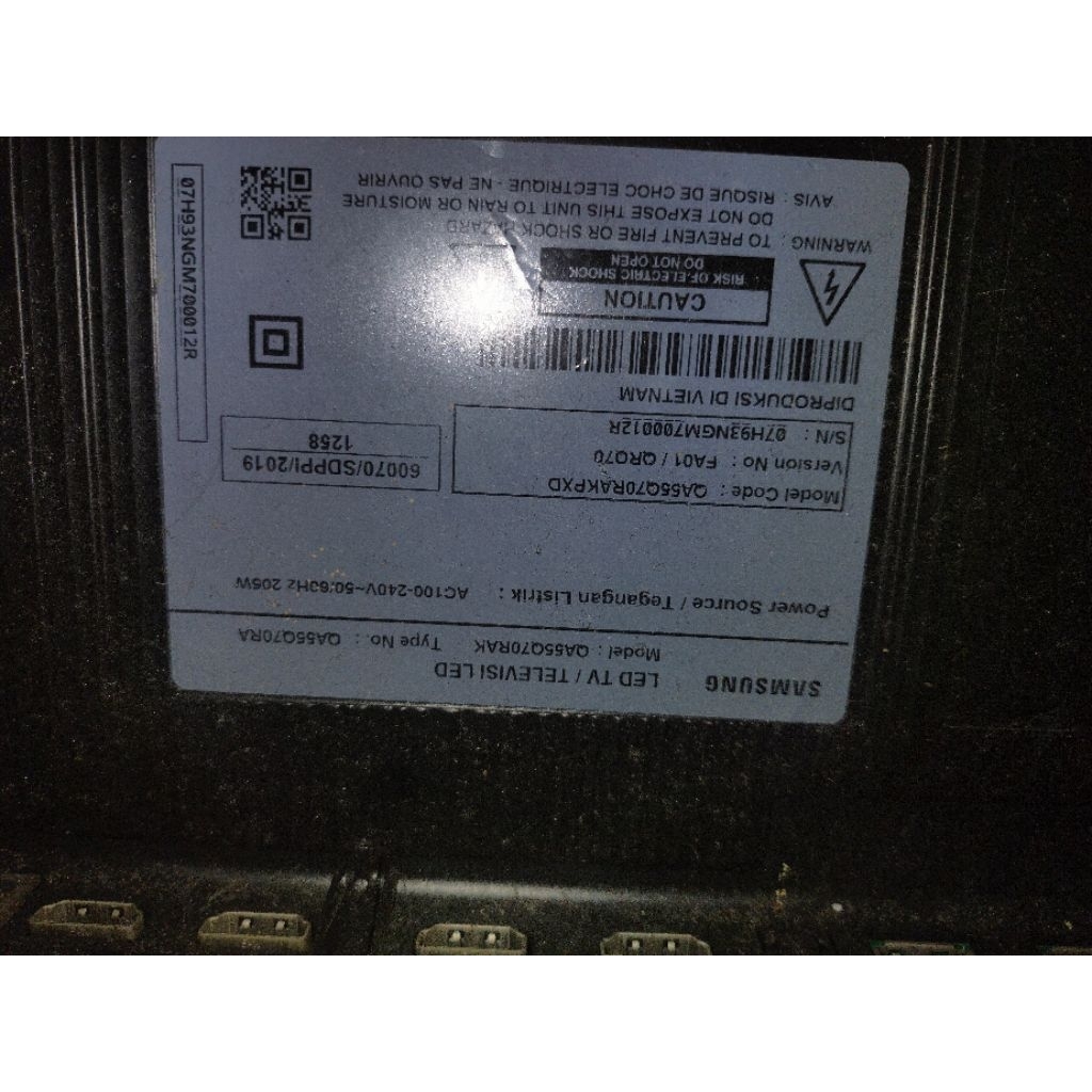 jual unit samsung qled 55 inch