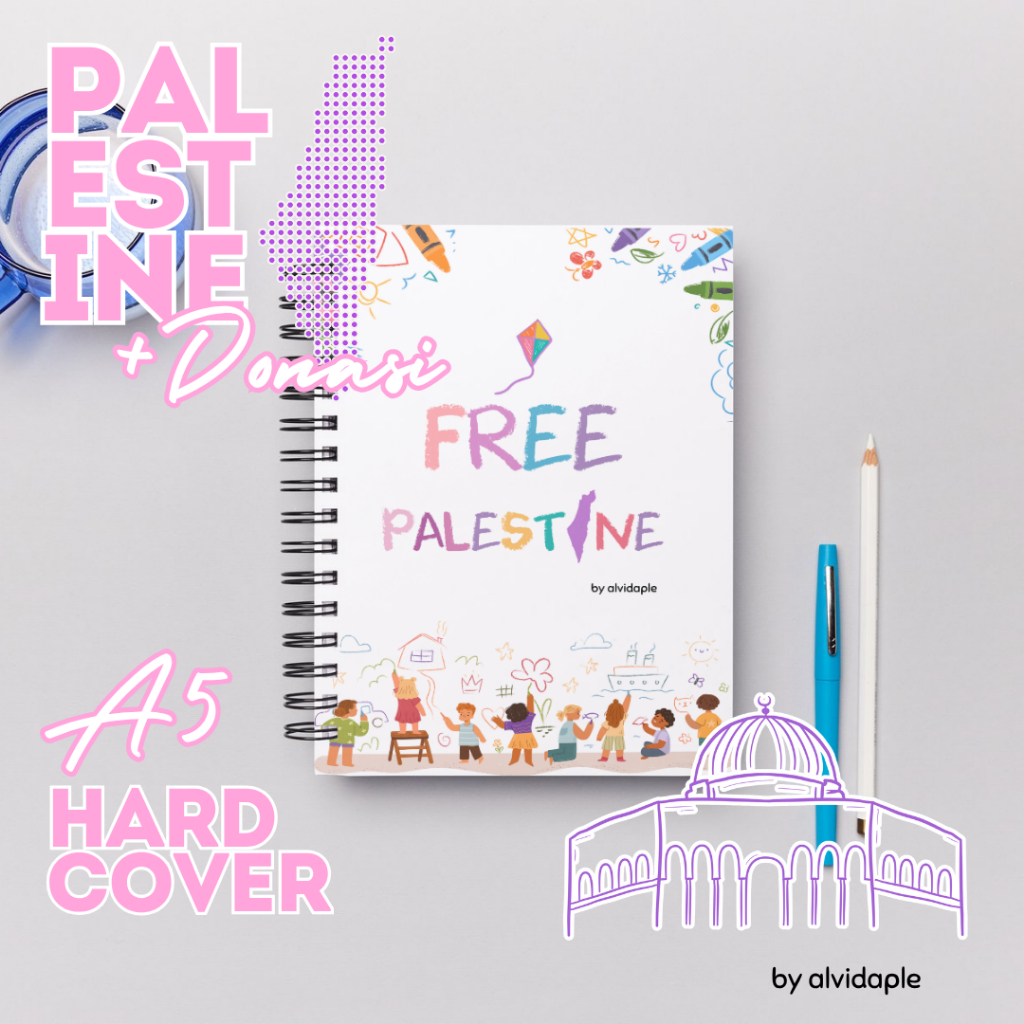 

Note Book Hardcover A5 Free Palestine Palestina Pure White By alvidaple