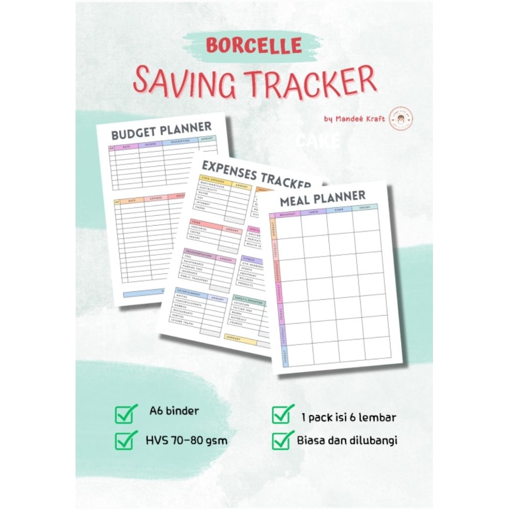 

Budget & Saving Planner Binder