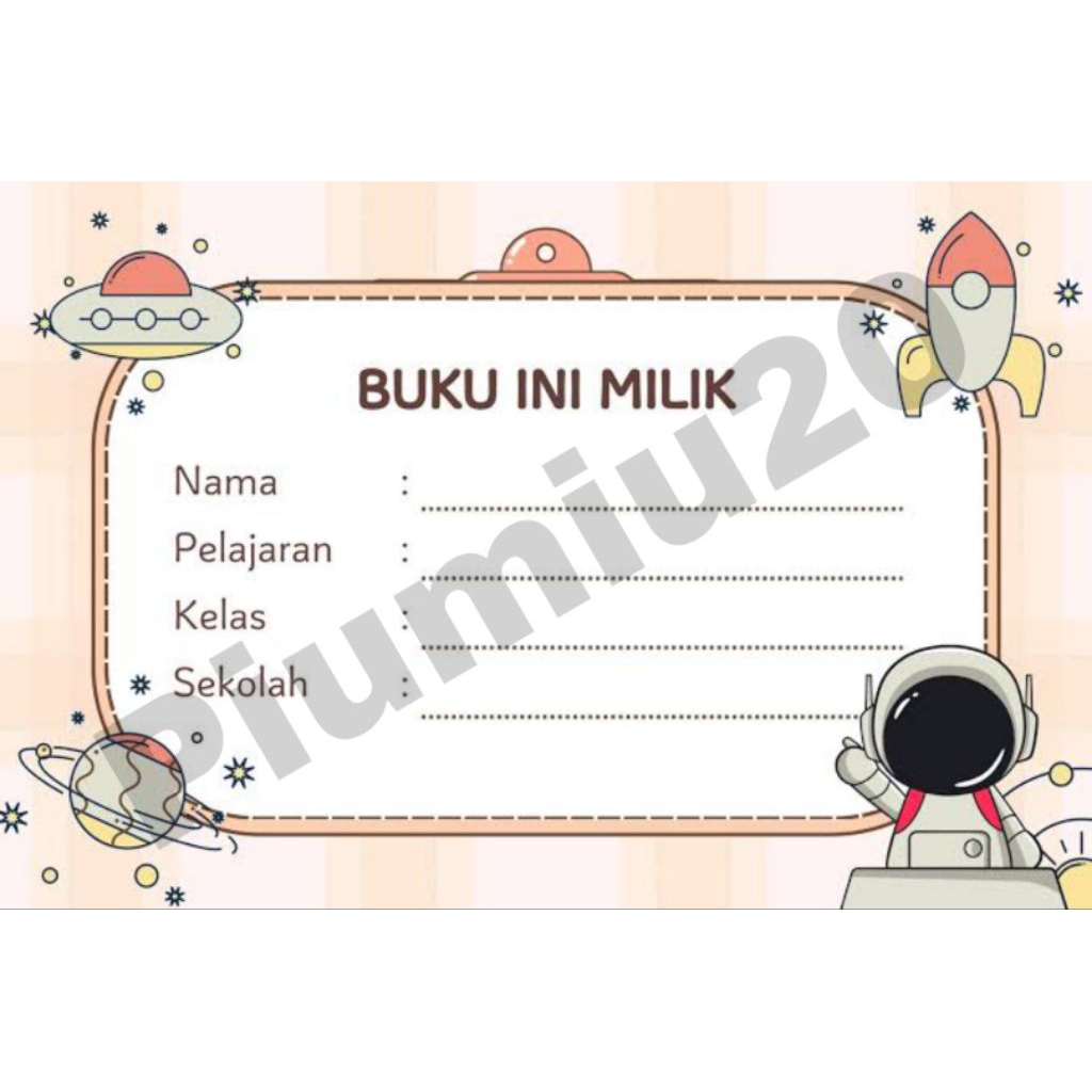 

STIKER LABEL BUKU SEKOLAH MOTIF ASTRONOT 2