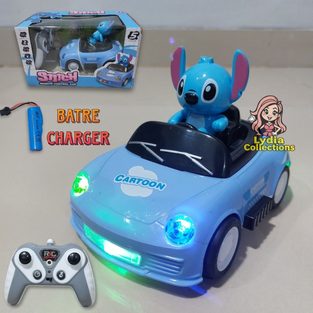 Mainan RC Cartoon Car Musik Lampu Mobil Remote Control