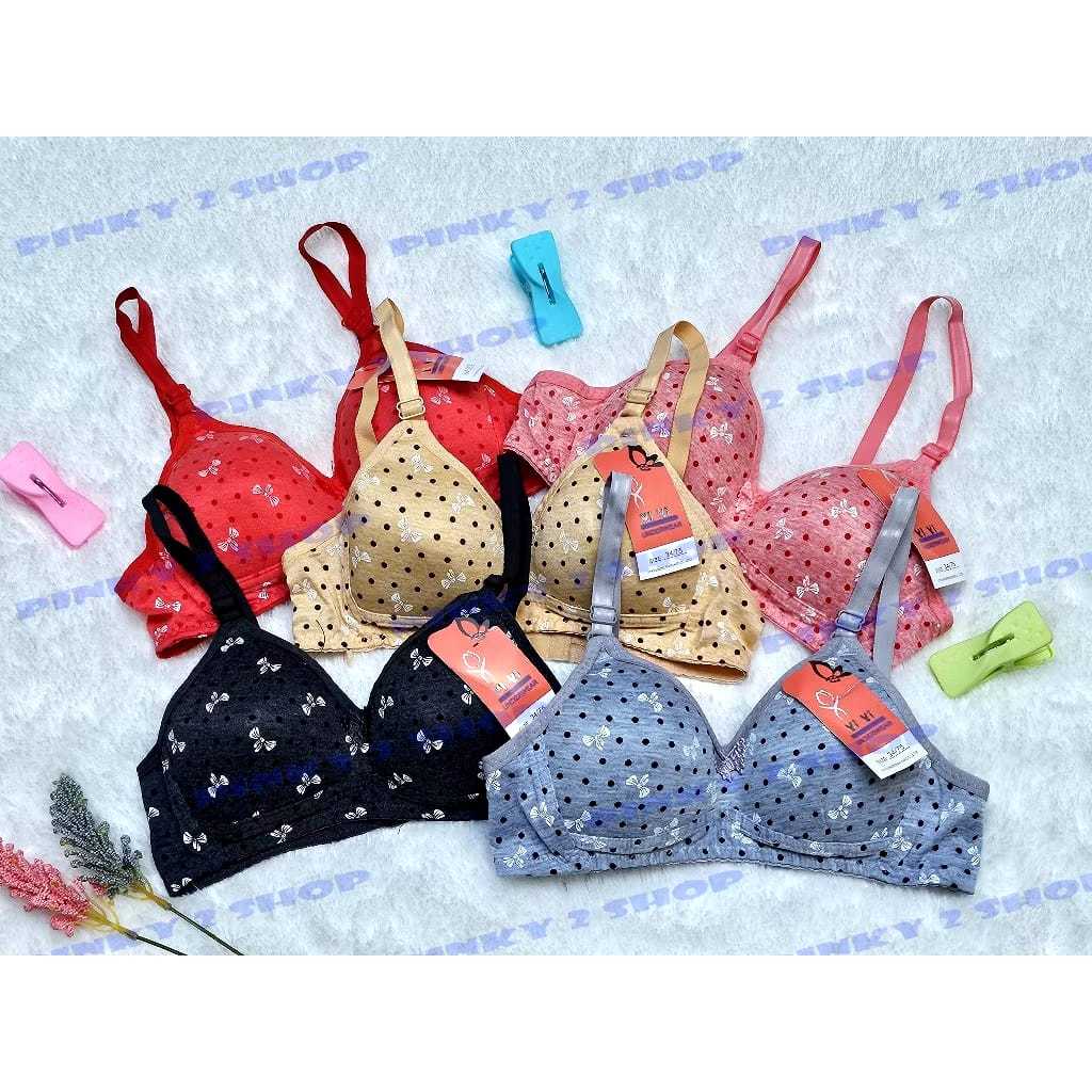 BRA BH REMAJA ABG BUSA TIPIS BERMOTIF SIZE 32-38