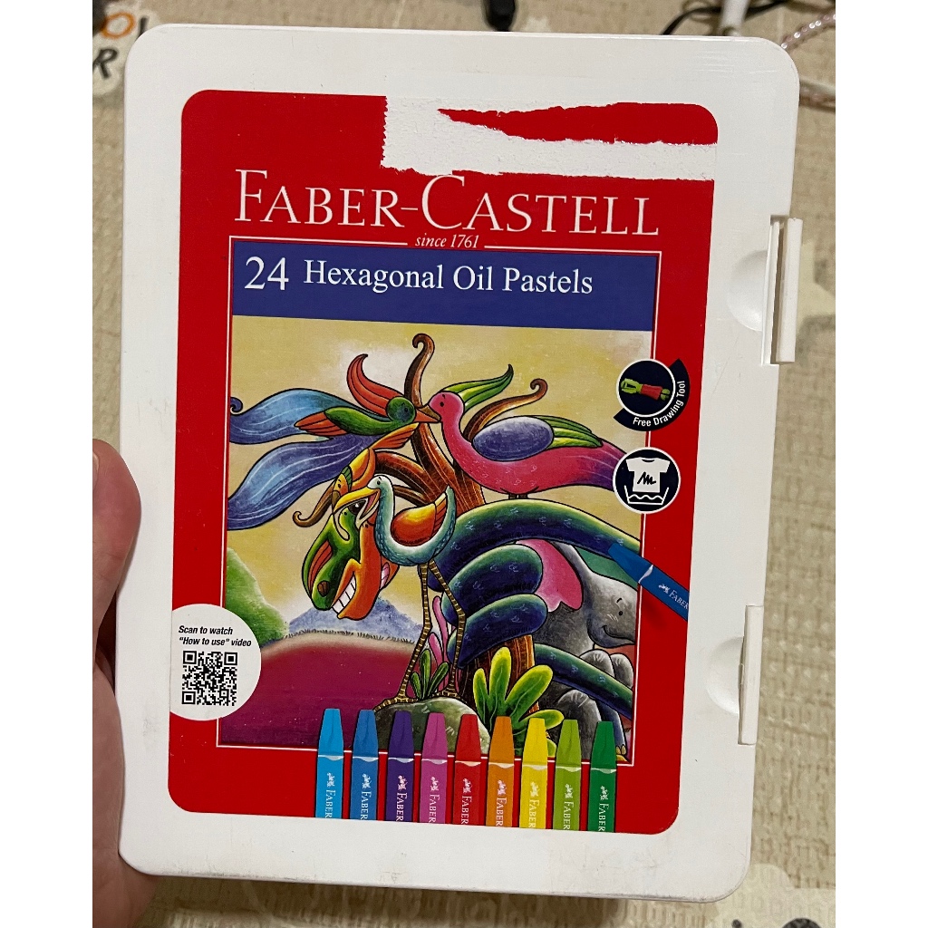 

preloved crayon faber castell 24w
