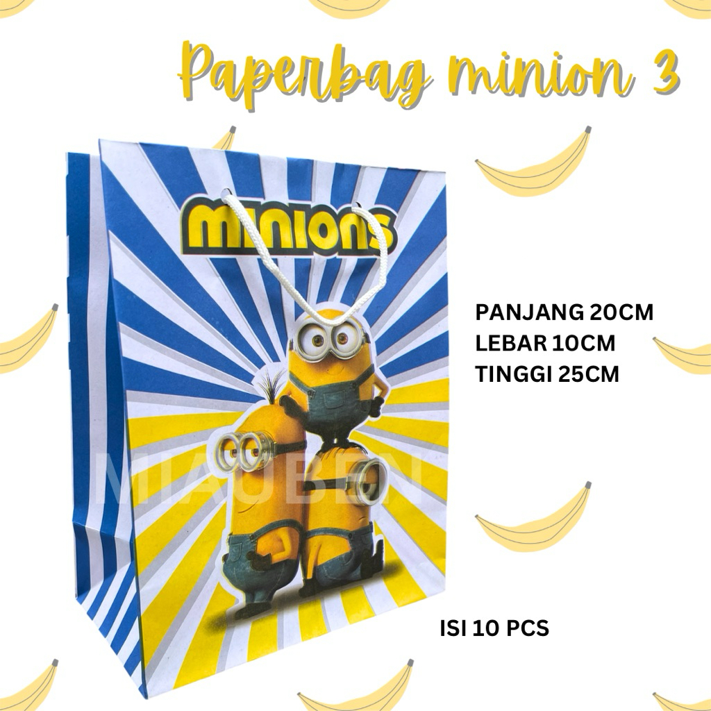 

ok isi 10 paperbag minion 3 paperbag ultah anak