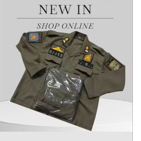 KEMEJA PDL BORDIR SATPOL PP BAHAN LUSTER PREMIUM 100%