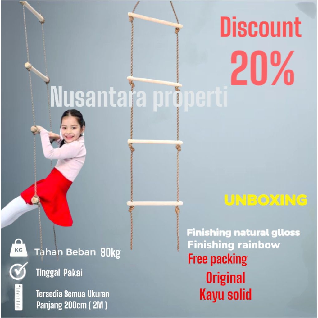 tangga tali tangga monyet tangga gantung anak
