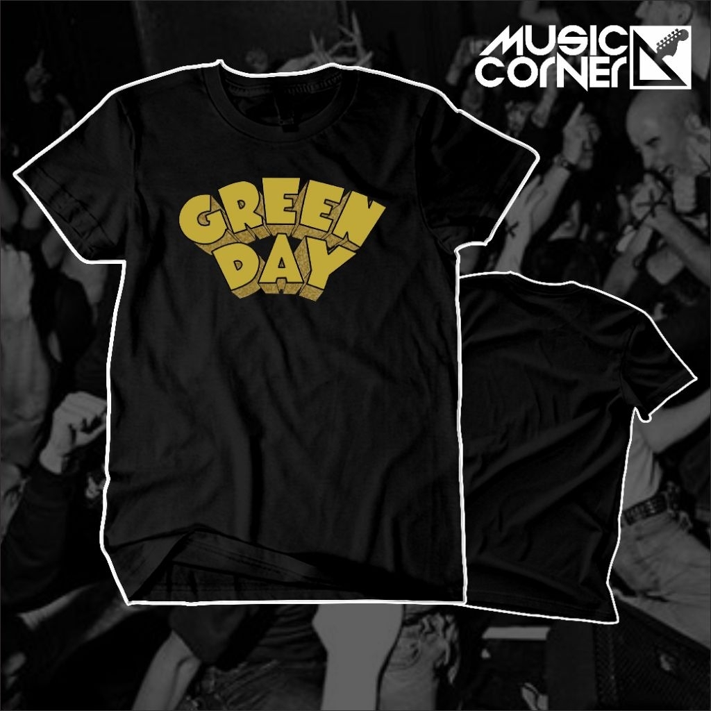 Music corner- Kaos Band Green Day/Baju Band Green Day/Kaos Music  Green Day/Kaos punk.