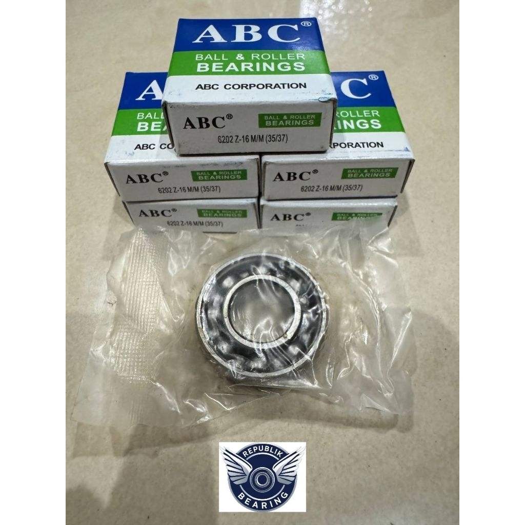 lahar 6202 z-16mm / bearing / laher / laker 6202 z-16mm ABC origina(Min 5)