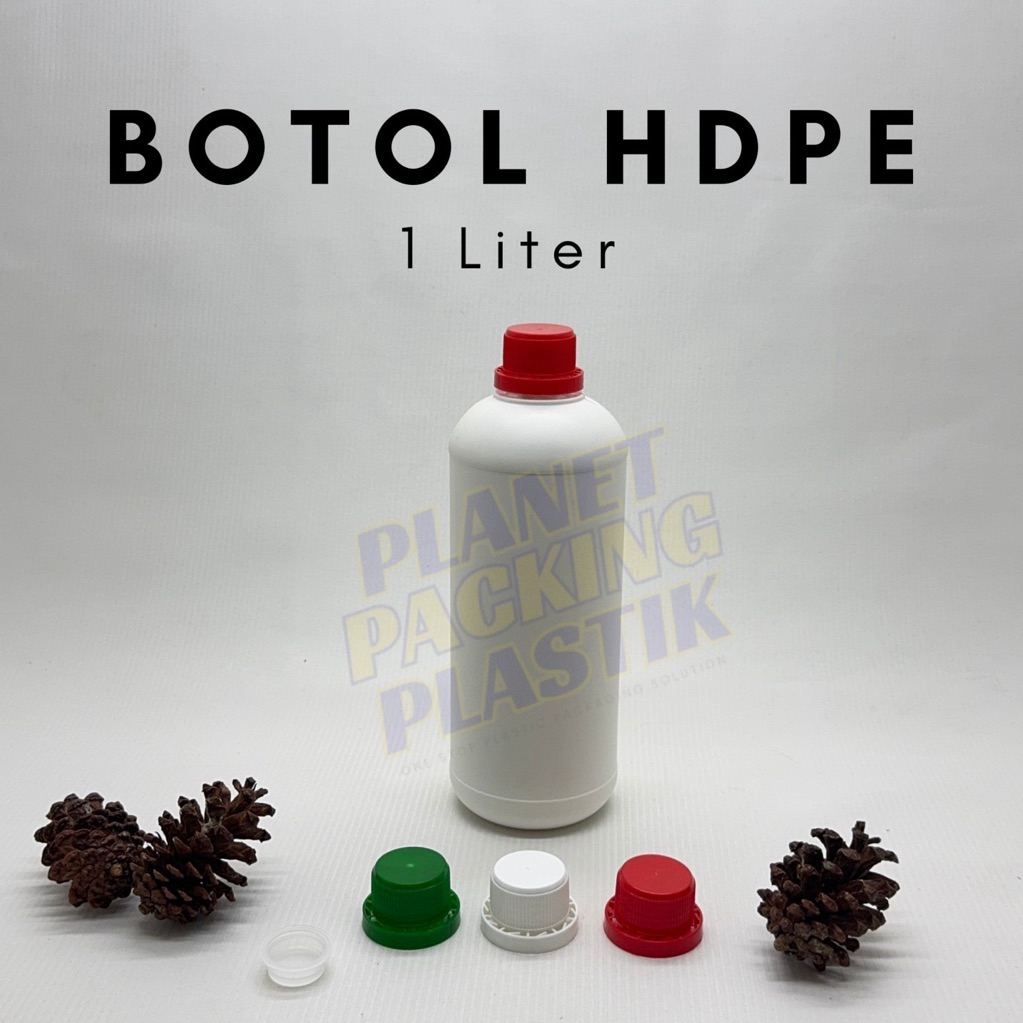 Botol HDPE Botol Pupuk 1L Botol Agro 1 Liter Botol Labor 1000 ml