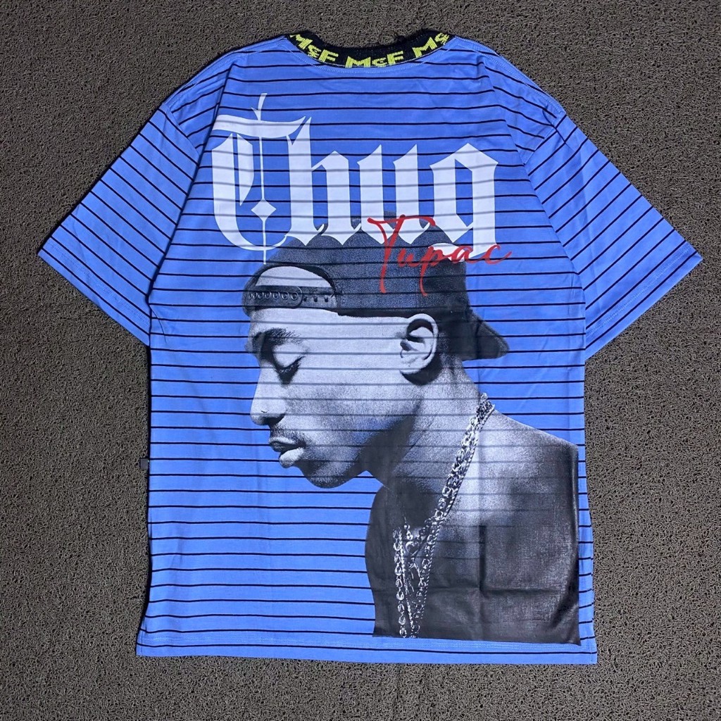 TSHIRT KAOS OVERSIZE MCF SUPPLY CO ORIGINAL TUPAC LIST LIGHT BLUE