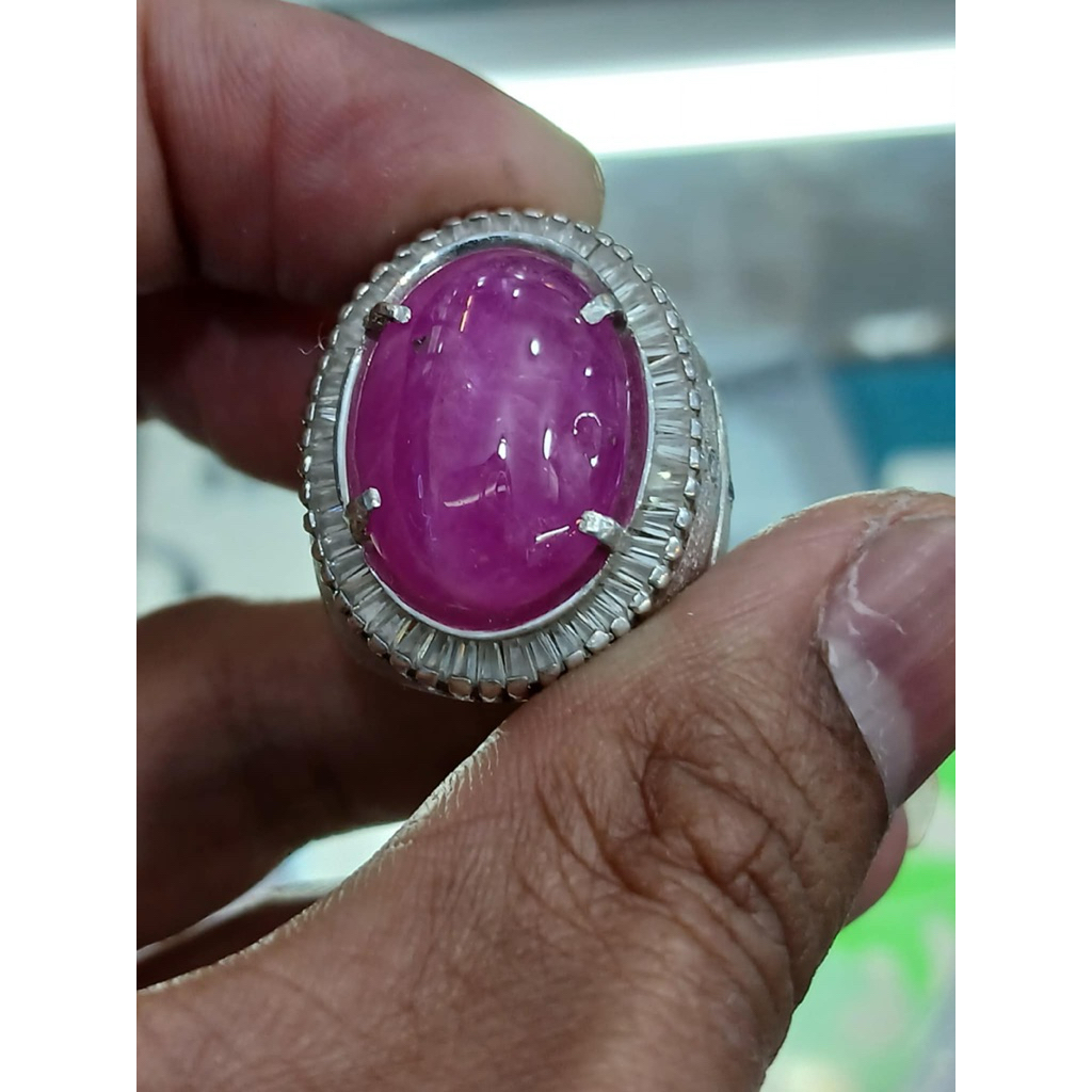 cincin ruby birma jumbo