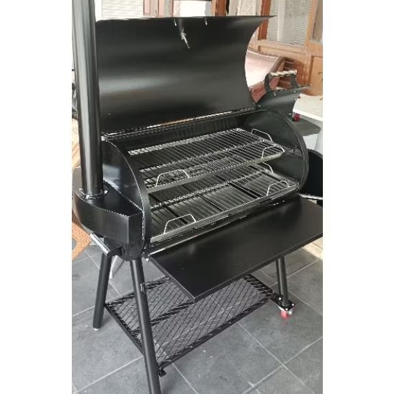 BBQ Alat Daging Asap Smoked Brisket HorizontalZ Offset Smoker Grill Stainless Steel S/s FoodBarCJ