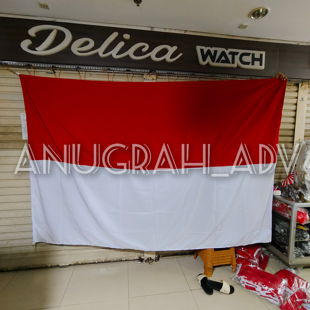 

bendera merah putih bahan katun premium ukuran 180cm x 270cm