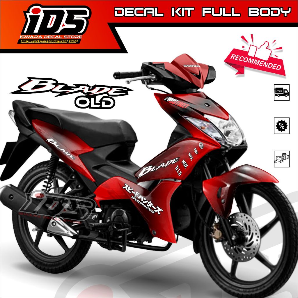 Decal Sticker Blade Old Decal Blade Old Stiker Blade 110 125 Old Full Body OLD Gradasi