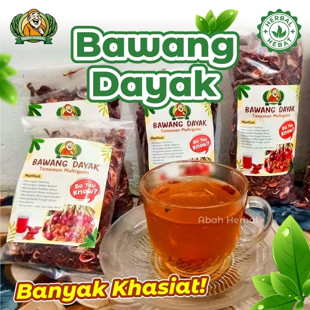 

TEH HERBAL BAWANG DAYAK kering higienis 250gr|kaya untuk kesehatan dari turun menurun|100% original dari kalimantan