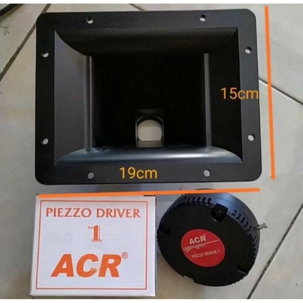 paket tweter acr plus horn 15 x 19 bahan besi