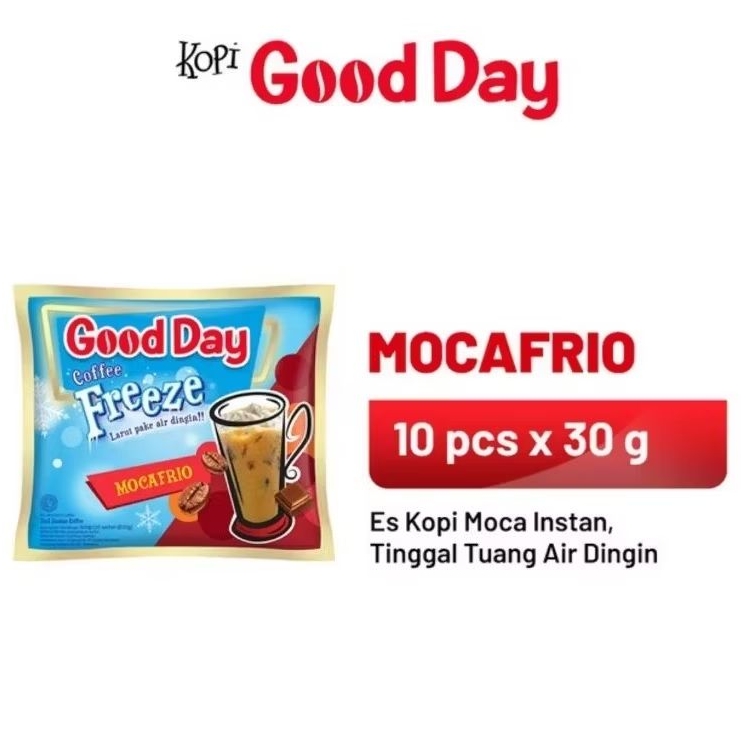 

Kopi Good Day Coffee Freeze Mocafrio isi 10 sachet