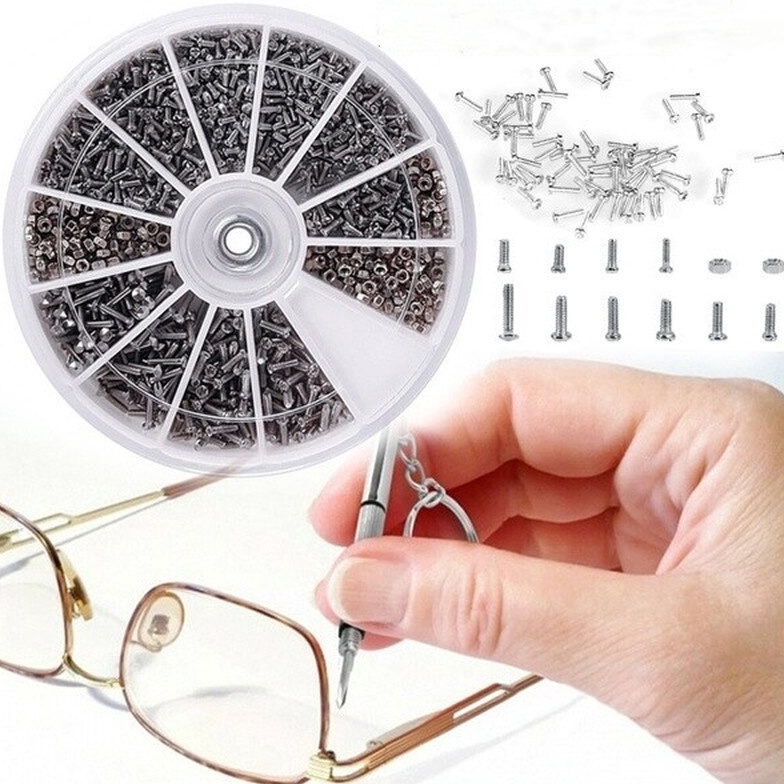 KODE Q34F Baut Reparasi Kacamata Sunglasses Repair Nuts 6 PCS