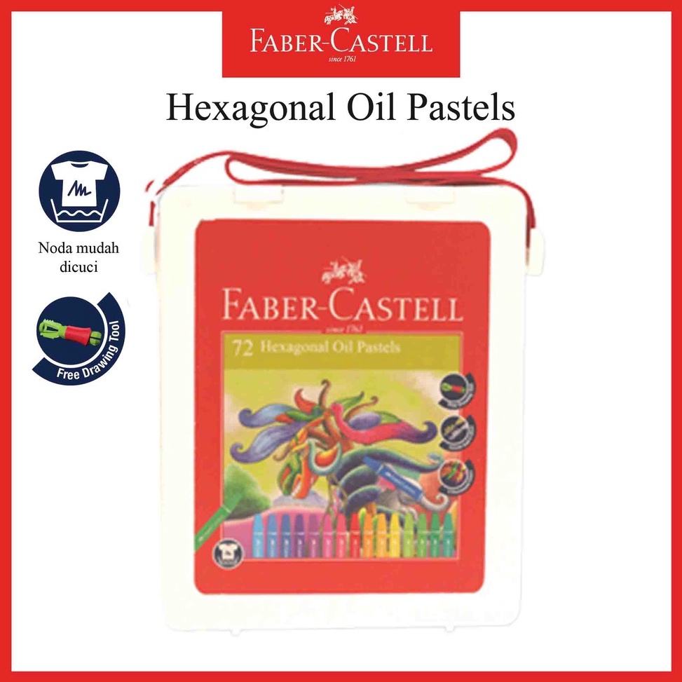 

KODE R13Z Hexagonal Oil Pastel 72 Warna Crayon Krayon Faber Castell