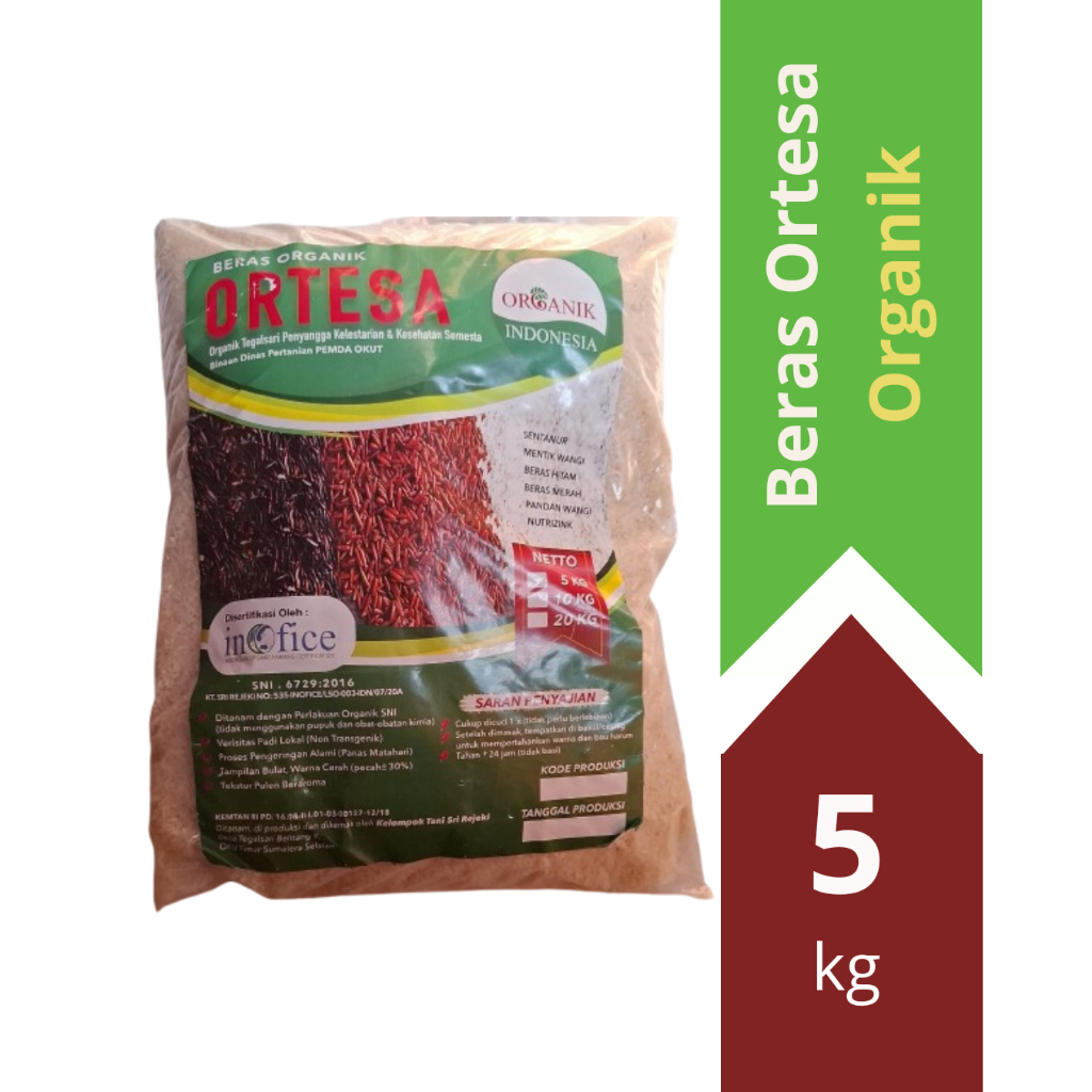 

Ortesa Beras Putih Organik 5 kg